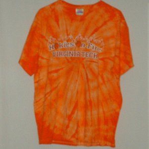 Virginia Tech Hokies double-sided tie-dye T-shirt